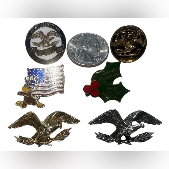 FIRST AMERICAN TITLE INSURANCE Assorted Lapel/Hat Pins. Vintage - Picture 1 of 7